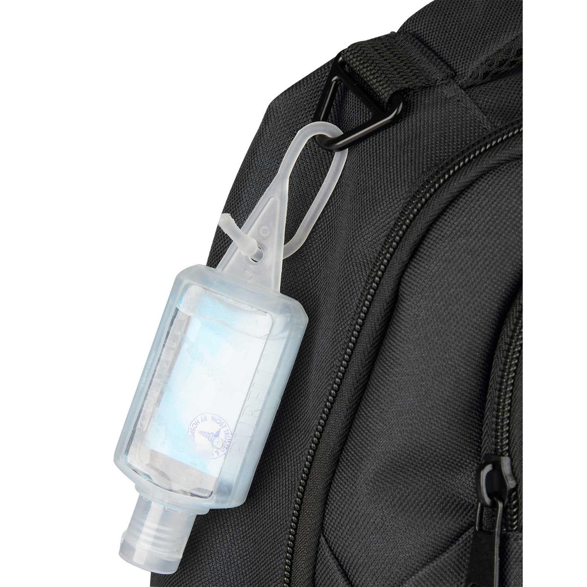 Commander Recycled Laptop Backpack with AirTag Pocket, 16 Inch Embroidery - Charcoal - Detail 2