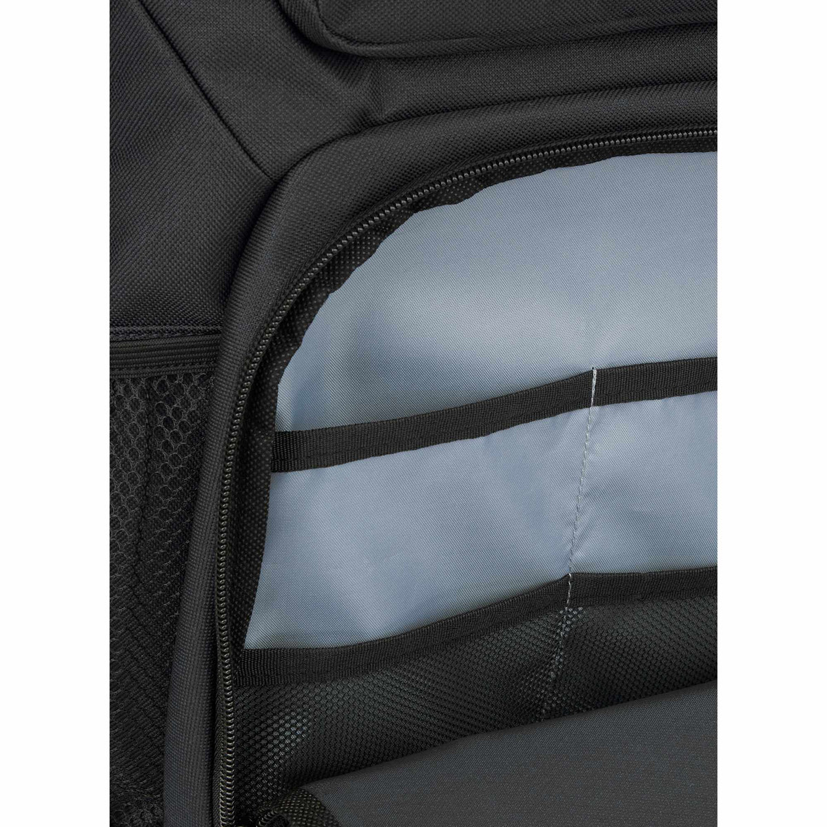 Commander Recycled Laptop Backpack with AirTag Pocket, 16 Inch Embroidery - Charcoal - Detail 3