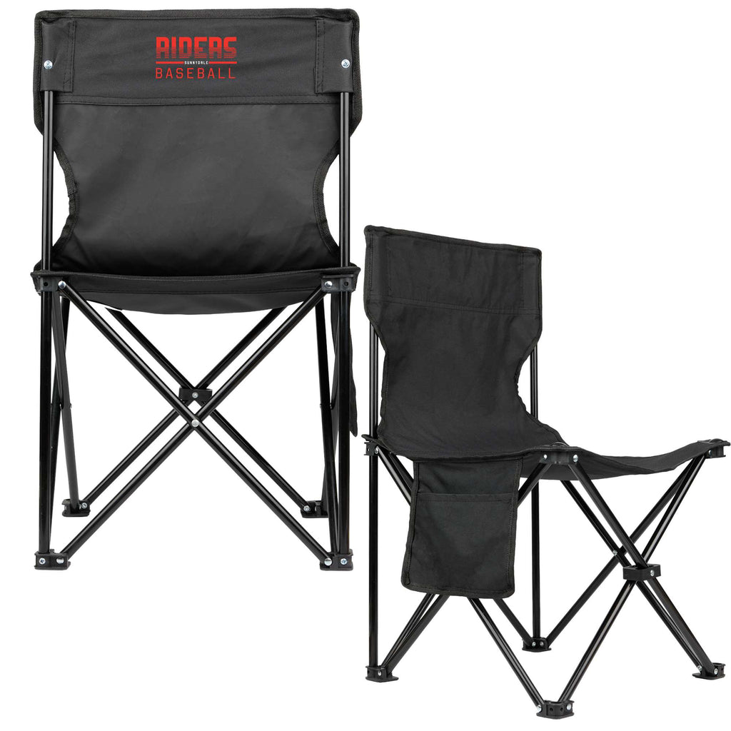 Compact Folding Chair with Carry Bag, 200 lb Capacity Full Color - Black - Default