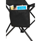 Compact Folding Chair with Carry Bag, 200 lb Capacity Full Color - Black - Detail 3