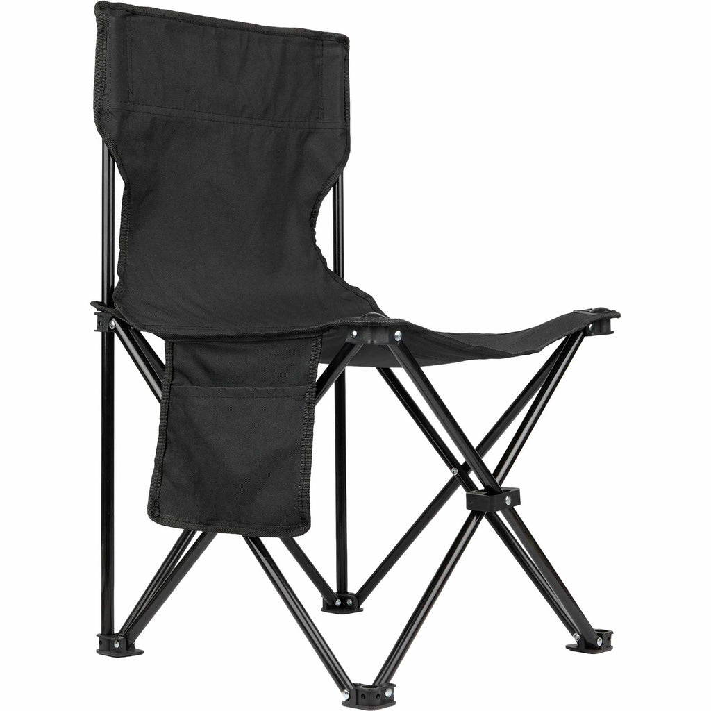 Compact Folding Chair with Carry Bag, 200 lb Capacity Full Color - Black - Right Angle