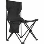 Compact Folding Chair with Carry Bag, 200 lb Capacity Full Color - Black - Right Angle