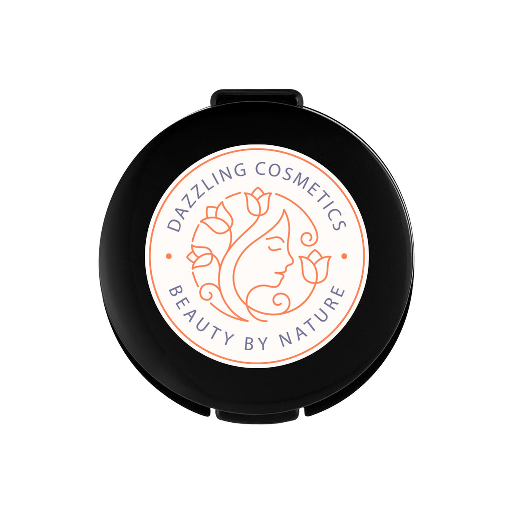 Compact Lip Moisturizer, Recycled - Black - Full Color on a White Label
