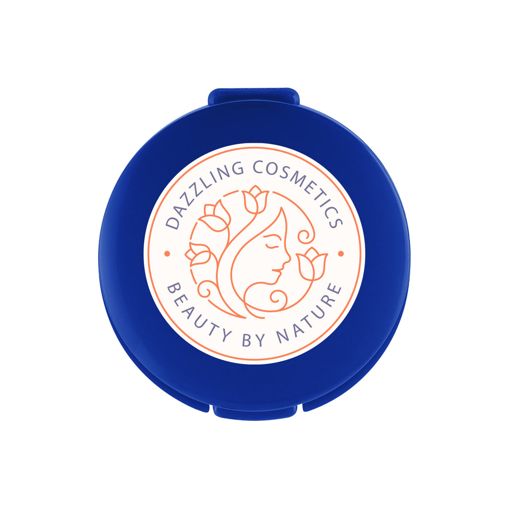 Compact Lip Moisturizer, Recycled - Blue - Full Color on a White Label