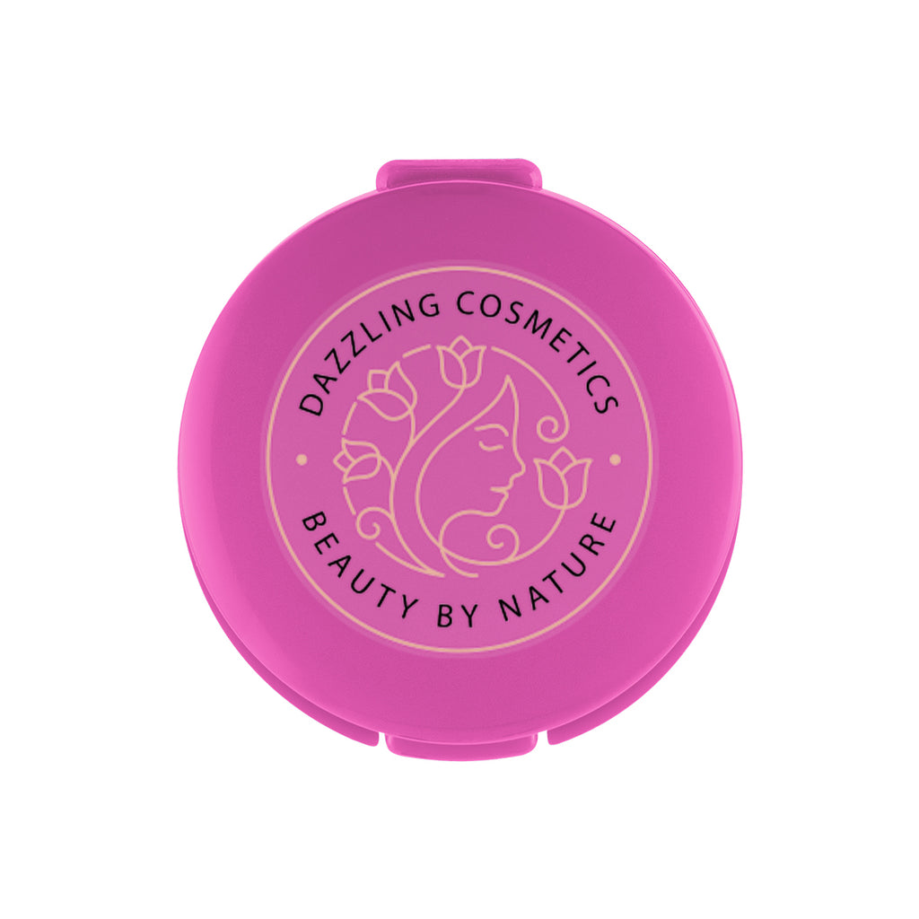 Compact Lip Moisturizer, Recycled - Fuchsia - Full Color on a Clear Label