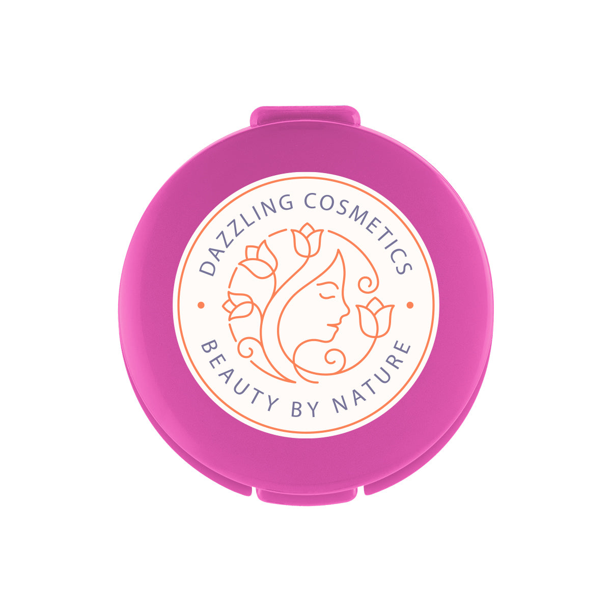 Compact Lip Moisturizer, Recycled - Fuchsia - Full Color on a White Label