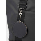 Compact Mirror Bag Charm with Lobster Clip - Black - Detail 2