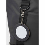 Compact Mirror Bag Charm with Lobster Clip - Black - Detail 3
