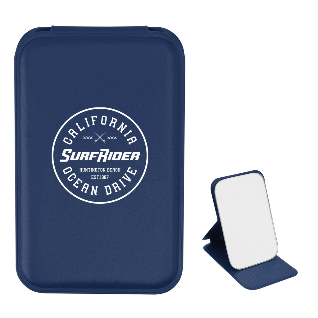 Compact Mirror in Leatherette - Silk Screen
