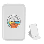Compact Mirror in Leatherette - White - Full Color