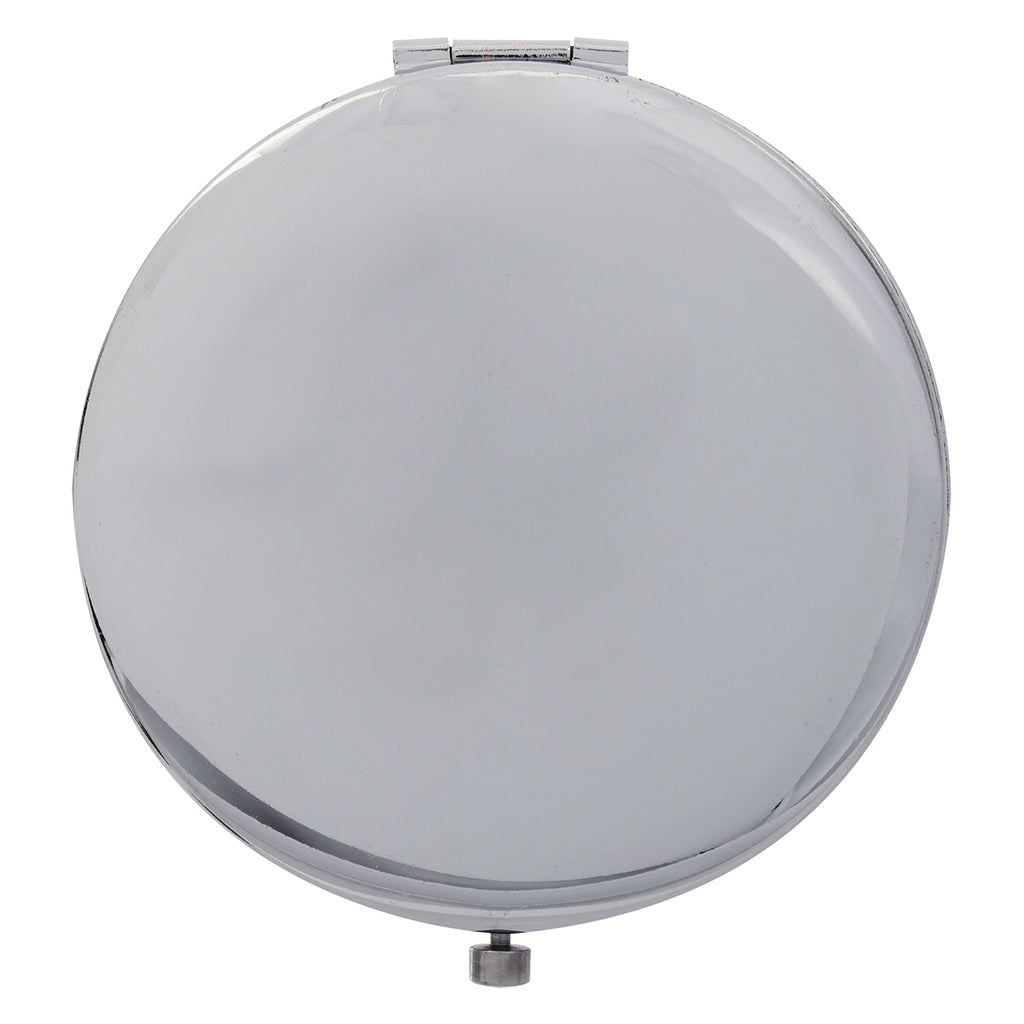 Compact Mirror, Jewelled - Blue - Back