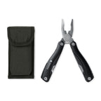 Compact Multi Tool with Carry Case Laser Engraving - Black - View 2