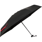 Compact Travel Umbrella with Zip Case, 37 Inch - Red - Right Angle 2