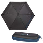 Compact Travel Umbrella with Zip Case, 37 Inch Transfer - Navy - Front