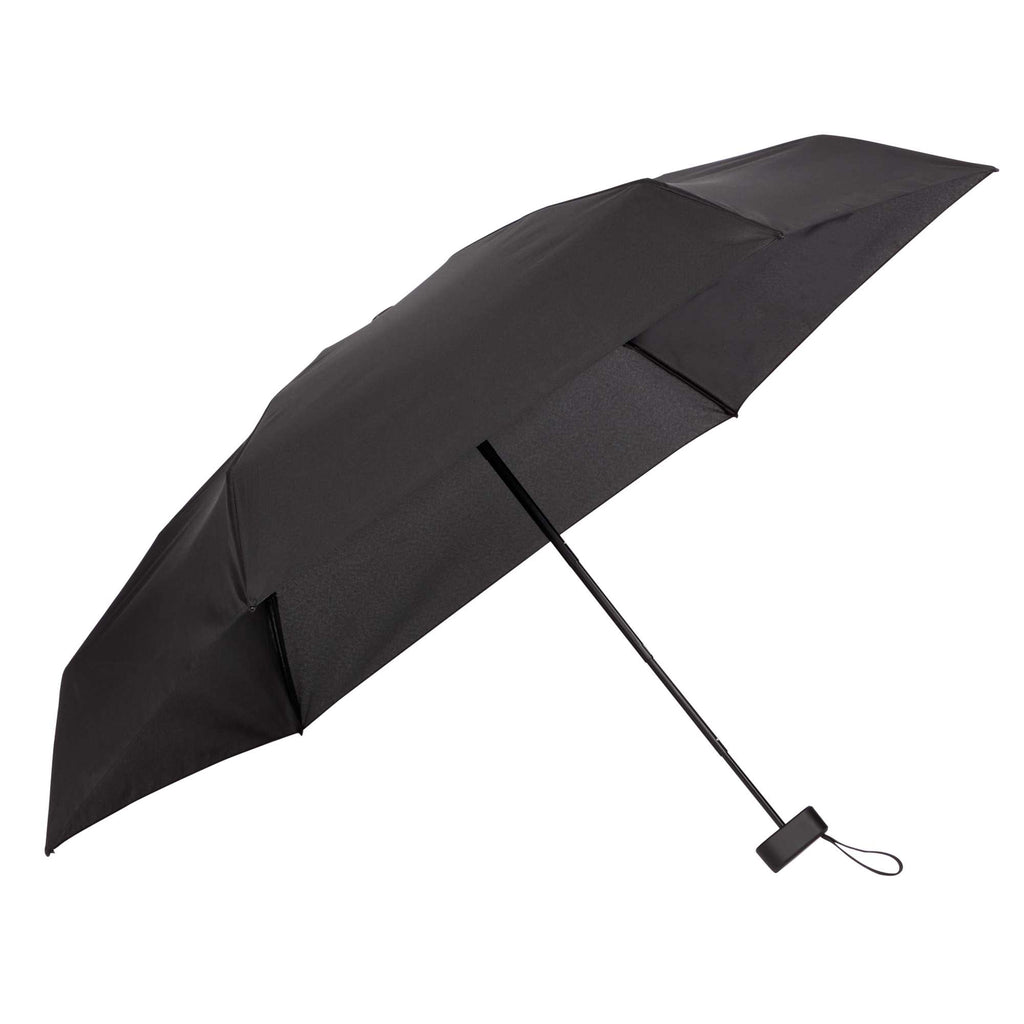 Compact Travel Umbrella with Zip Case, 37 Inch Transfer - Navy - Right Angle