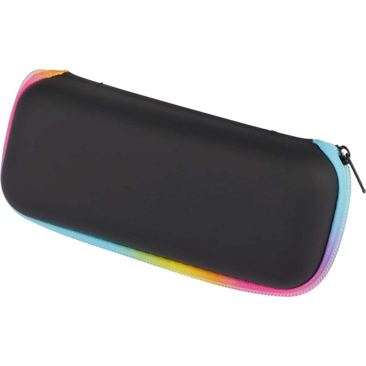 Compact Travel Umbrella with Zip Case, 37 Inch Transfer - Rainbow - Left Angle