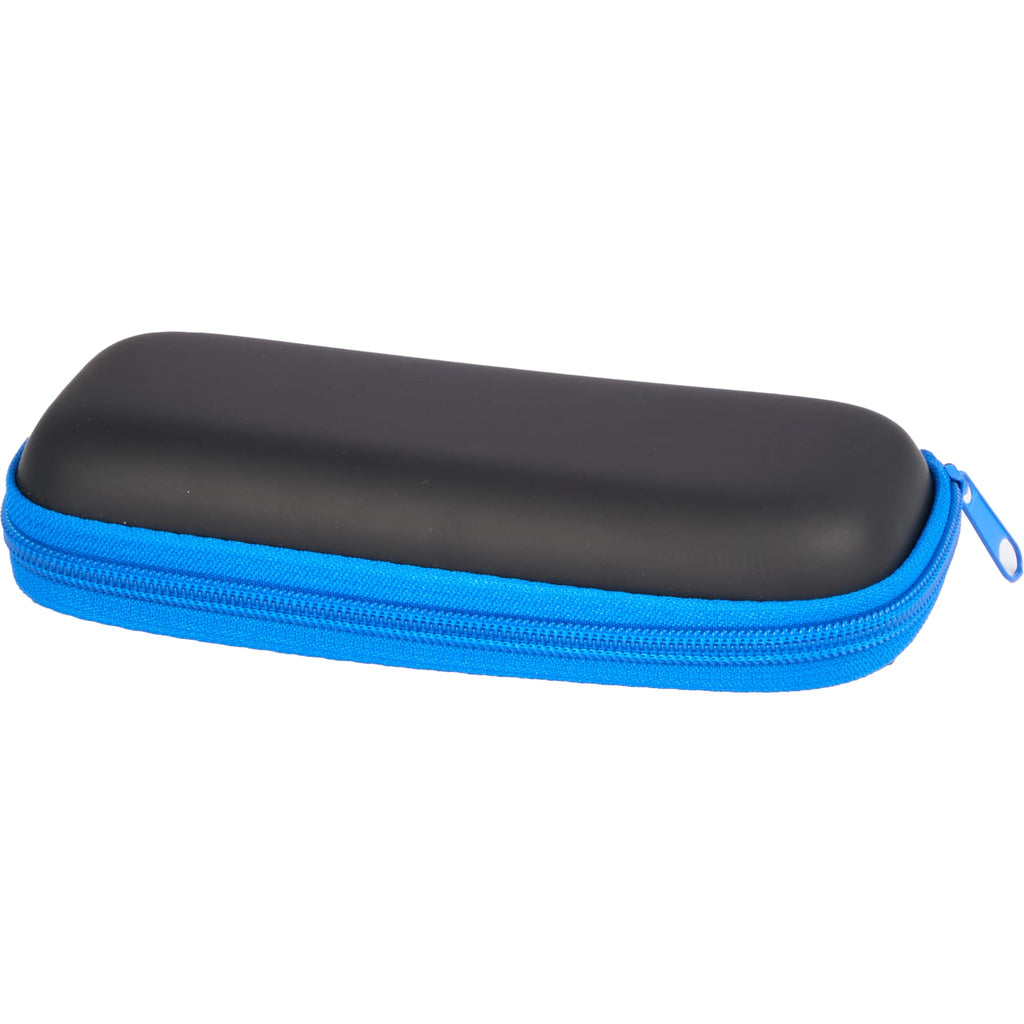 Compact Travel Umbrella with Zip Case, 37 Inch Transfer - Royal - Case