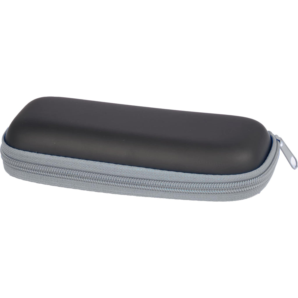 Compact Travel Umbrella with Zip Case, 37 Inch Transfer - Silver - Case