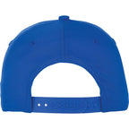 Composite Structured Ball Cap with Seamless Front Transfer - New Royal - Back Flat