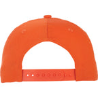 Composite Structured Ball Cap with Seamless Front Transfer - Orange - Back Flat