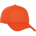 Composite Structured Ball Cap with Seamless Front Transfer - Orange - Flat 2