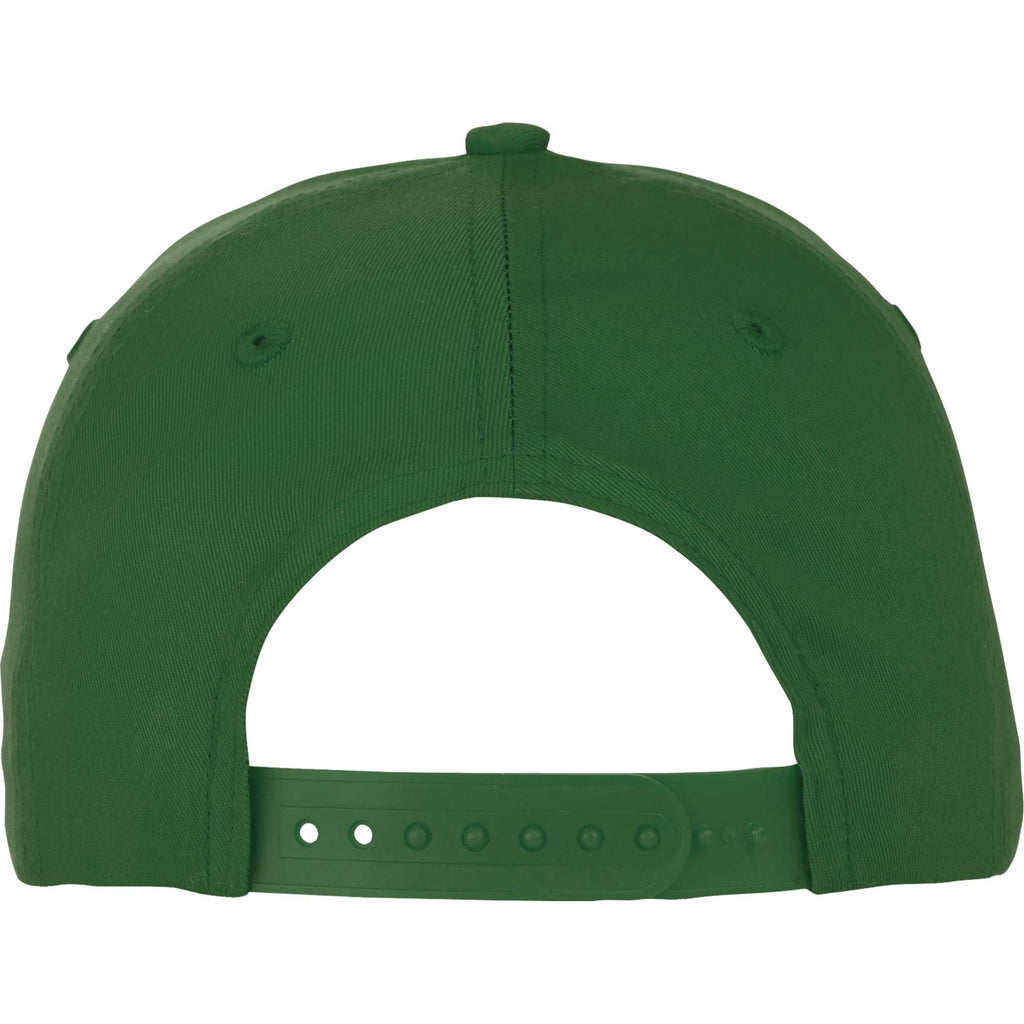 Composite Structured Ball Cap with Seamless Front Transfer - Pine Green - Back Flat