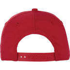 Composite Structured Ball Cap with Seamless Front Transfer - Team Red - Back Flat