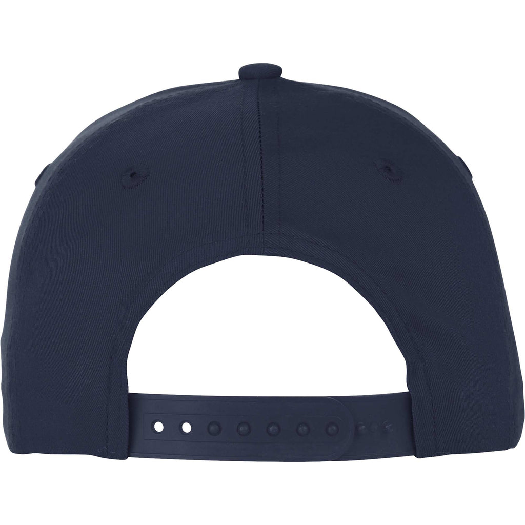 Composite Structured Ball Cap with Seamless Front Transfer - Vintage Navy - Back Flat