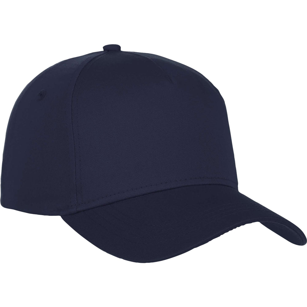 Composite Structured Ball Cap with Seamless Front Transfer - Vintage Navy - Flat 2