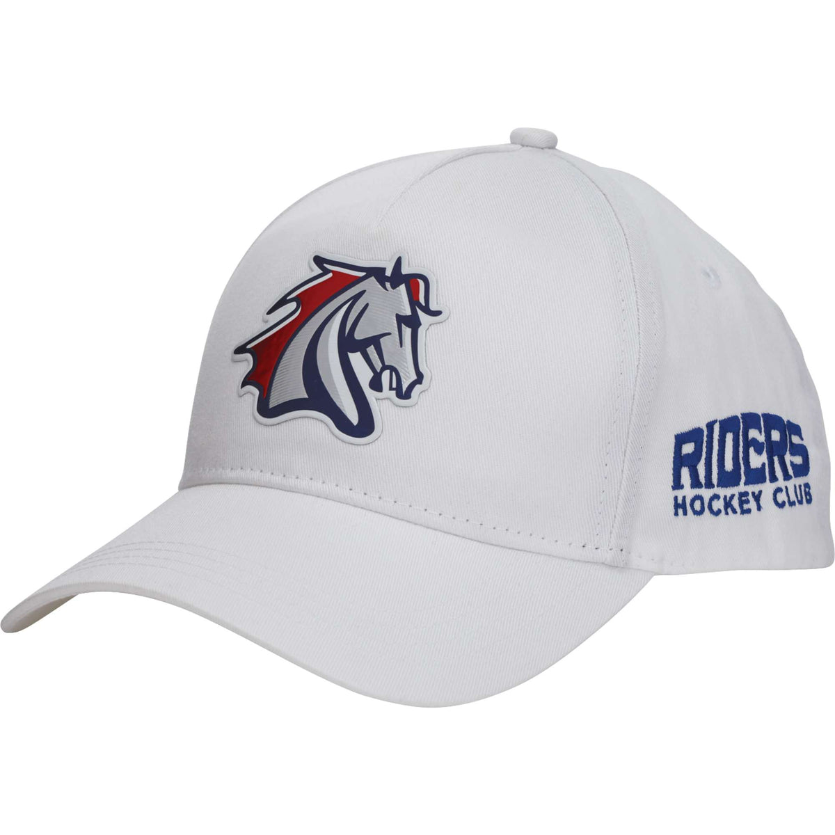 Composite Structured Ball Cap with Seamless Front Transfer - White - Flat 2