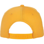 Composite Structured Ball Cap with Seamless Front Transfer - Yellow - Back Flat