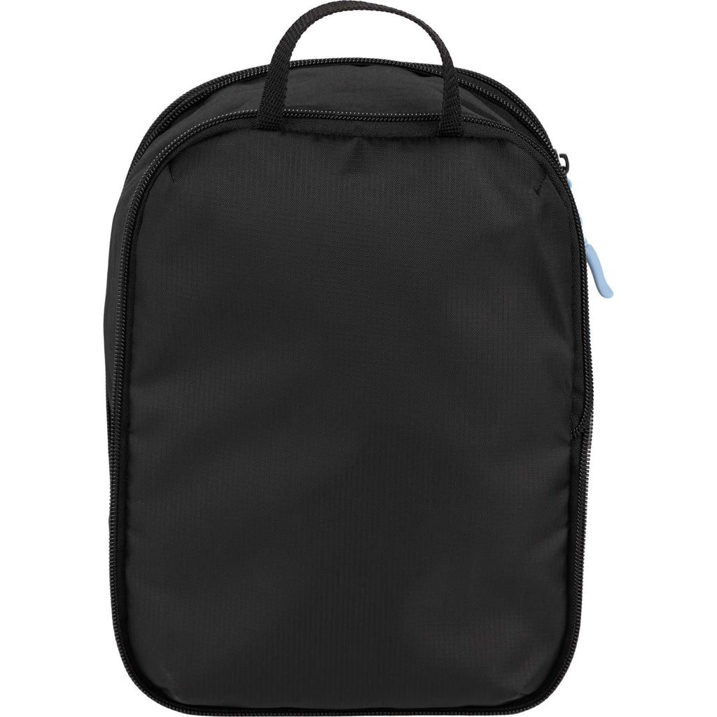 Compression Packing Cubes with Blue Zip Pulls, Set of 2 - Black - Back 2