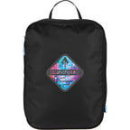 Compression Packing Cubes with Blue Zip Pulls, Set of 2 - Black - Front