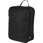 Compression Packing Cubes with Blue Zip Pulls, Set of 2 Embroidery - Black - Left Angle
