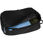 Compression Packing Cubes with Blue Zip Pulls, Set of 2 Embroidery - Black - Propped 2