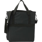 Computer Tote in Recycled Polyester Embroidery - Black - Back