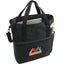 Computer Tote in Recycled Polyester Embroidery - Black - Right Angle