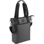 Computer Tote in Repreve Recycled Ocean Plastic Transfer - Charcoal - Right Angle 3