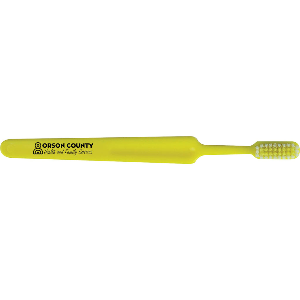 Concept Bold Adult Toothbrush in Bright Colors - Yellow - Front
