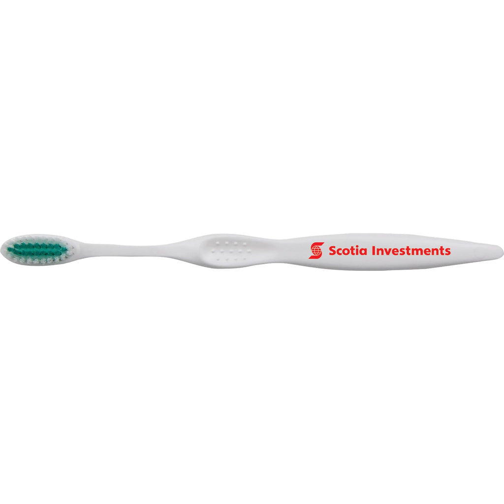 Concept Curve Toothbrush with White Handle - Green - Front 2