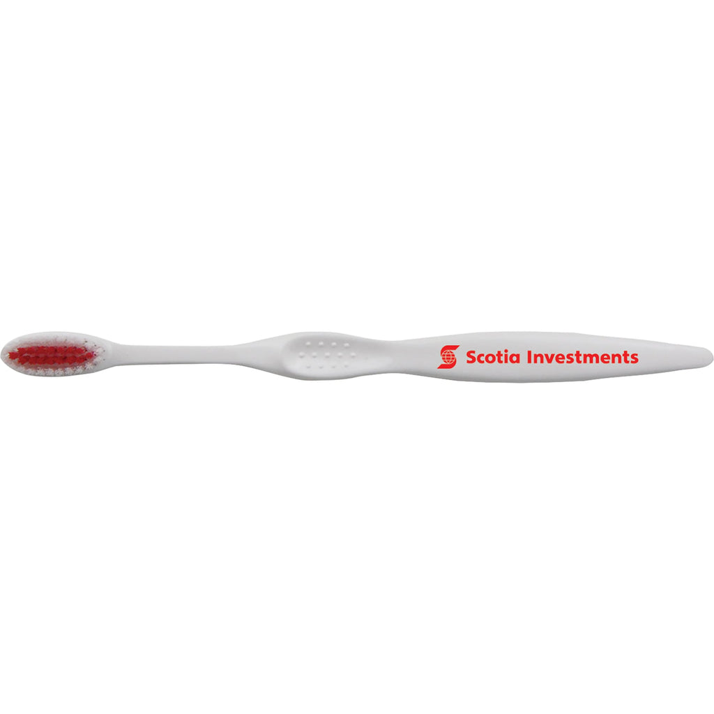Concept Curve Toothbrush with White Handle - Red - Front 2