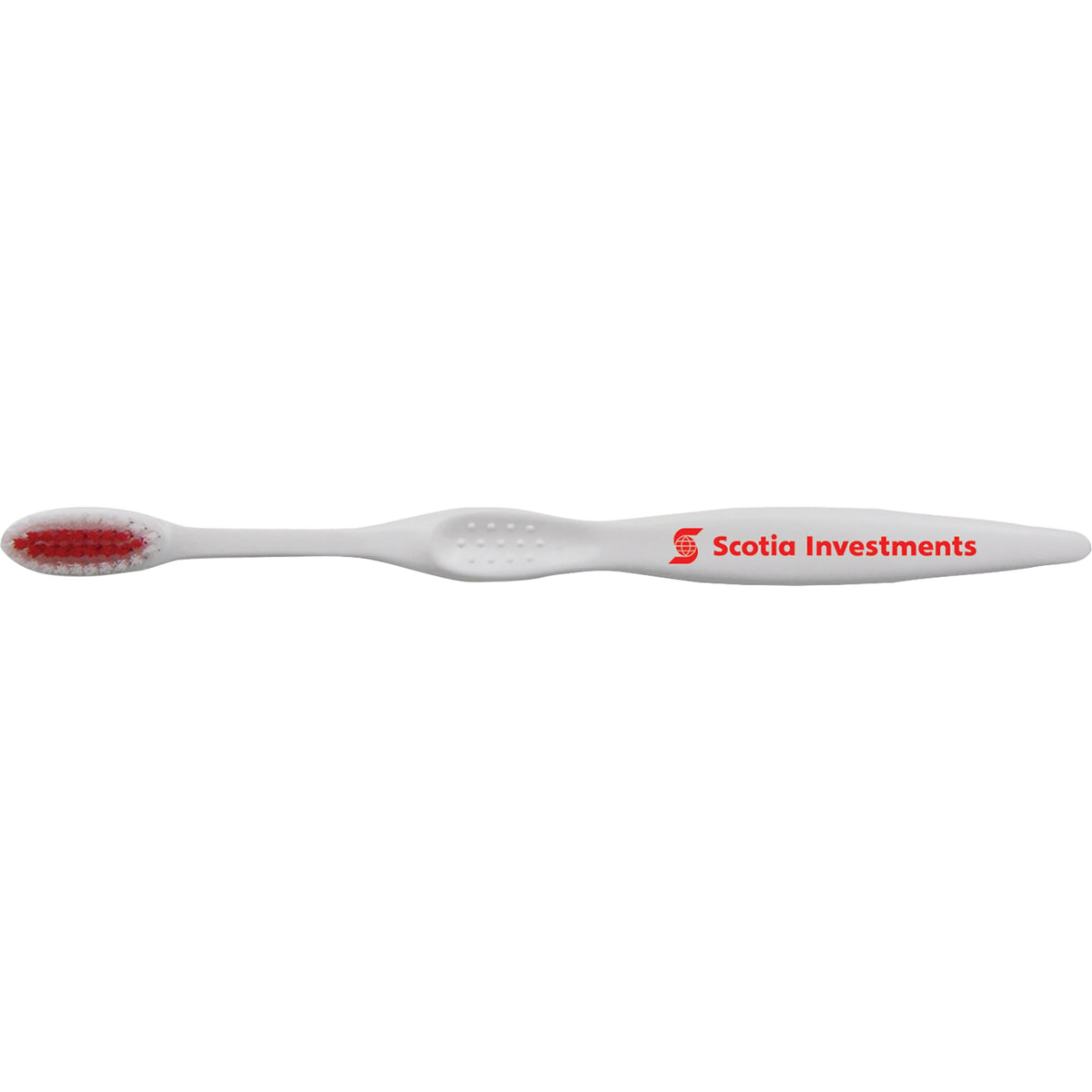 Concept Curve Toothbrush with White Handle - Red - Front 2
