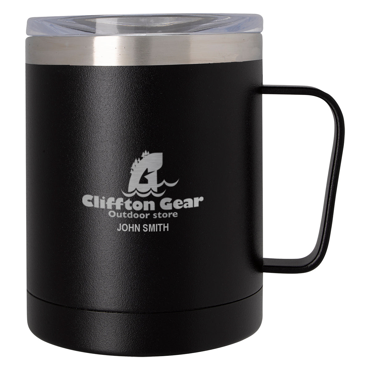 Concord Mug, 12 oz - Black - Laser Engraving