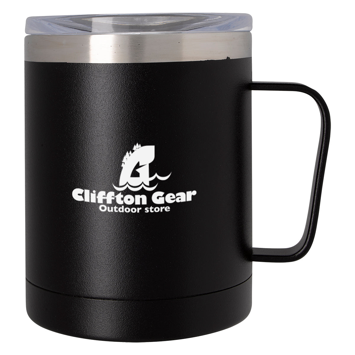 Concord Mug, 12 oz - Black - Silk Screen