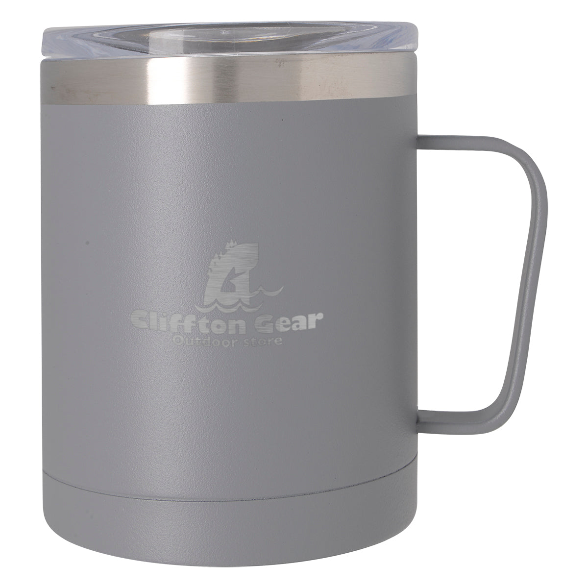Concord Mug, 12 oz - Gray - Laser Engraving