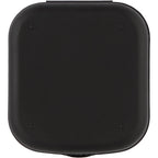 Contact Lens Travel Case with Mirror and Bottle Full Color - Black - Back