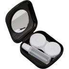 Contact Lens Travel Case with Mirror and Bottle Full Color - Black - Detail 2