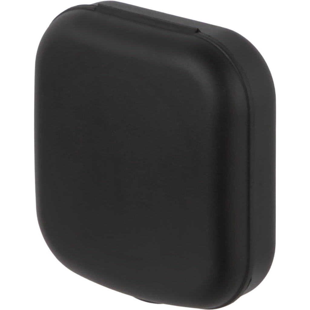 Contact Lens Travel Case with Mirror and Bottle Full Color - Black - Left Angle