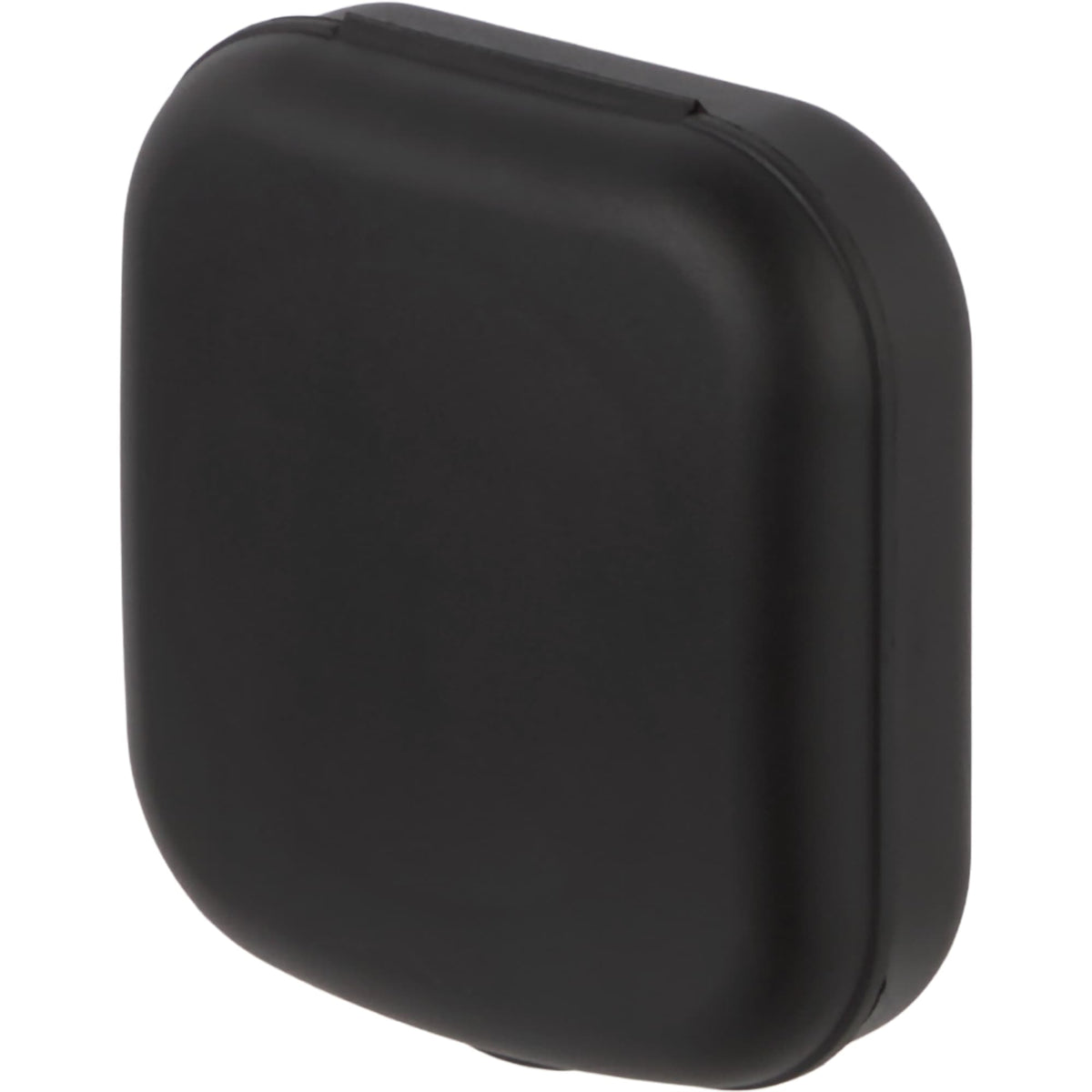 Contact Lens Travel Case with Mirror and Bottle Full Color - Black - Left Angle