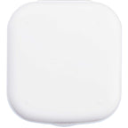 Contact Lens Travel Case with Mirror and Bottle Full Color - White - Back